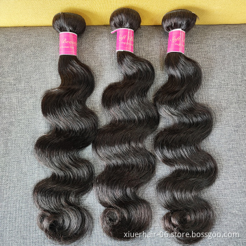 100% Human Hair ,Wholesale Cuticle Aligned Virgin Hair ,Best-Selling Of Grade 10A ,Silky Body Wave Human Hair Bundles